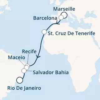 France, Spain, Canary Islands, Brazil