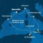 France, Spain, Tunisia, Italy