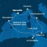 France, Spain, Tunisia, Italy