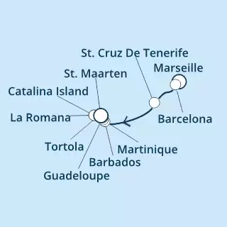 France, Spain, Canary Islands, Antilles, Dominican Republic, Virgin Islands
