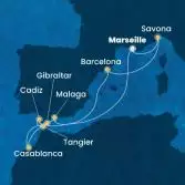 France, Italy, Spain, Gibraltar, Morocco