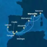 France, Italy, Spain, Portugal, Morocco