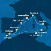 France, Italy, Tunisia, Morocco, Spain