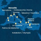 France, Italy, Greece, Tunisia, Balearic Islands, Spain