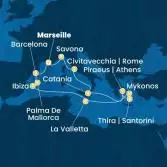 France, Italy, Greece, Malta, Balearic Islands, Spain