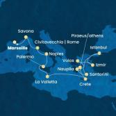 France, Italy, Malta, Greece, Turkey