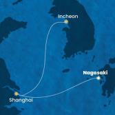 Japan, China, South Korea