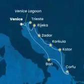 Italy, Greece, Montenegro