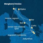 Italy, Greece, Montenegro