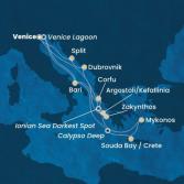 Italy, Greece, Croatia