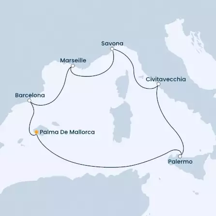 Balearic Islands, Italy, France, Spain
