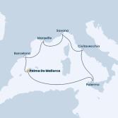Balearic Islands, Italy, France, Spain
