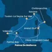 Balearic Islands, Italy, France, Spain