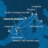 Balearic Islands, Spain, Italy, France