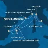 Balearic Islands, Spain, Italy, France