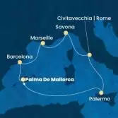 Balearic Islands, Italy, France, Spain