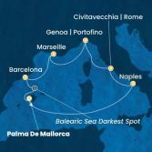 Balearic Islands, Italy, France, Spain