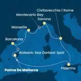 Balearic Islands, Italy, France, Spain