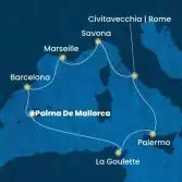 Balearic Islands, Tunisia, Italy, France, Spain