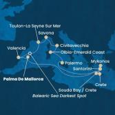 Balearic Islands, Greece, Italy, France, Spain