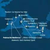 Balearic Islands, Greece, Italy, France, Spain