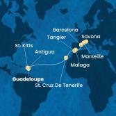 Antilles, Canary Islands, Morocco, Spain, France, Italy