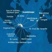 Antilles, Virgin Islands, Dominican Republic, Canary Islands, Morocco, Spain