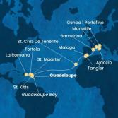 Antilles, Virgin Islands, Dominican Republic, Canary Islands, Morocco, Spain, Corsica (France), Italy, France