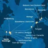 Antilles, Canary Islands, Morocco, Spain, France