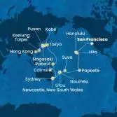 USA, Hawaii, Polynesia, Fiji, Australia, Japan, South Korea, Taiwan, China