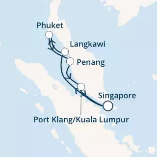 Singapore, Malaysia, Thailand