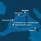 Italy, France, Spain, Balearic Islands
