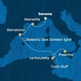 Italy, France, Spain, Tunisia