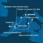 Italy, France, Spain, Balearic Islands