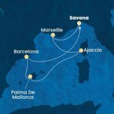 Italy, Spain, Balearic Islands, Corsica (France), France