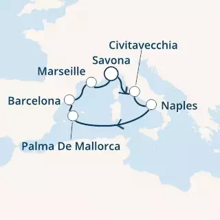 Italy, Balearic Islands, Spain, France