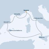 Italy, France, Spain, Balearic Islands