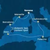 Italy, France, Spain, Balearic Islands