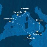 Italy, Tunisia, Spain, France