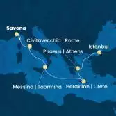 Italy, Greece, Turkey