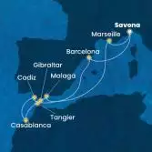 Italy, Spain, Gibraltar, Morocco, France