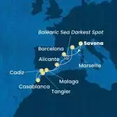 Italy, Spain, Morocco, France