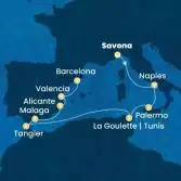 Italy, Tunisia, Morocco, Spain