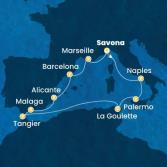 Italy, Tunisia, Morocco, Spain, France