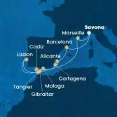 Italy, Spain, Morocco, Gibraltar, Portugal, France