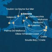 Italy, France, Spain, Balearic Islands, Greece