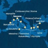 Italy, Turkey, Greece, Tunisia, Spain, France