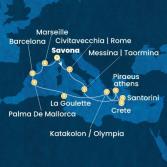 Italy, Greece, Tunisia, Balearic Islands, Spain, France