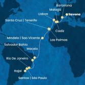 Italy, Spain, Portugal, Canary Islands, Cape Verde, Brazil