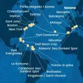 Italy, France, Spain, Gibraltar, The Azores, Canada, United States, Florida (USA), Dominican Republic, Antilles